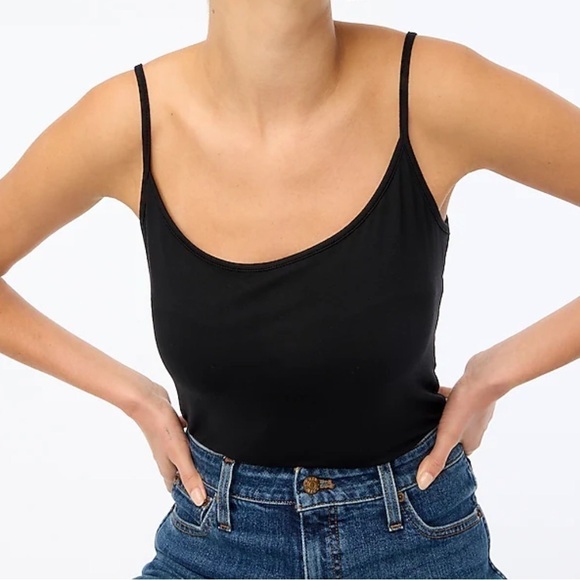 J. Crew Factory Layering cami AP581 Black L - Picture 1 of 6